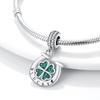 Grüne Farbe Charms Fit Armbänder 925 Silber Avocado Klee Perle Kaktus Chamäleon Zirkon DIY Schmuck Charme