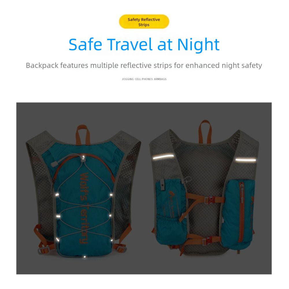 Ultralight Marathon Hydrating Backpack 5L Trail Running Backpack Hydration Vest  Jogging