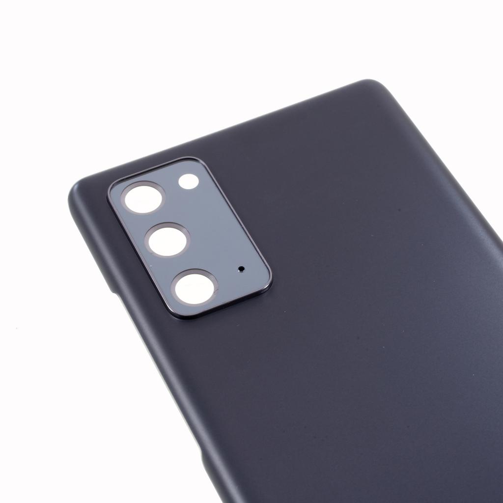 Für Samsung Galaxy Note20 N980 N981 OEM Kunststoff-Akkudeckel mit Klebeaufkleber + Kameraobjektivringabdeckung