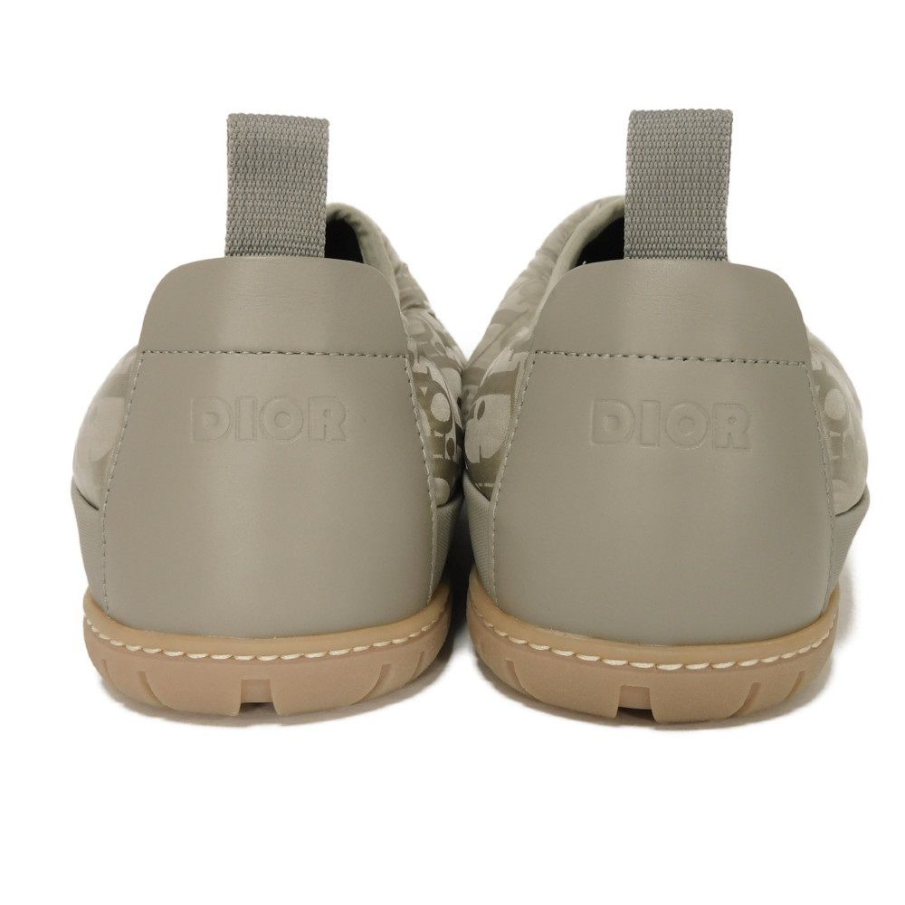 Used 10656 Snow Slippers 3SA089ZHN_H161 7897 39 Logo Calfskin Rubber 9.4" Oblique Quilted Nylon Excellent Condition