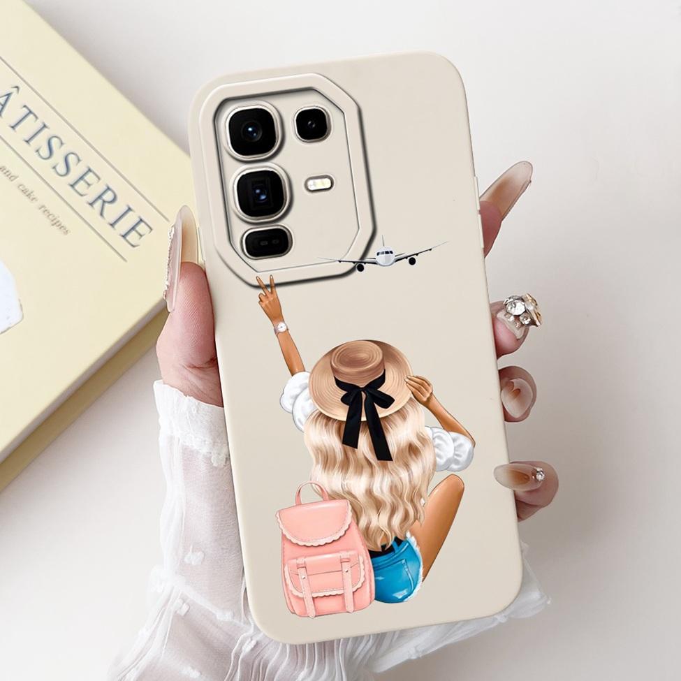 Für Infinix Note 50 Pro Plus Hülle Silikon Kawaii Niedliche Katze Lustig Bemalt Stoßstange Für Infinix Note 50 Pro+ Handyhülle X6856
