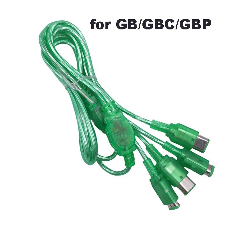 Four-Player Battle Cable Splitter for Nintendo Gameboy GBC GBP GB Game Console 4 Player Gamer Link Cord Transparent Extention