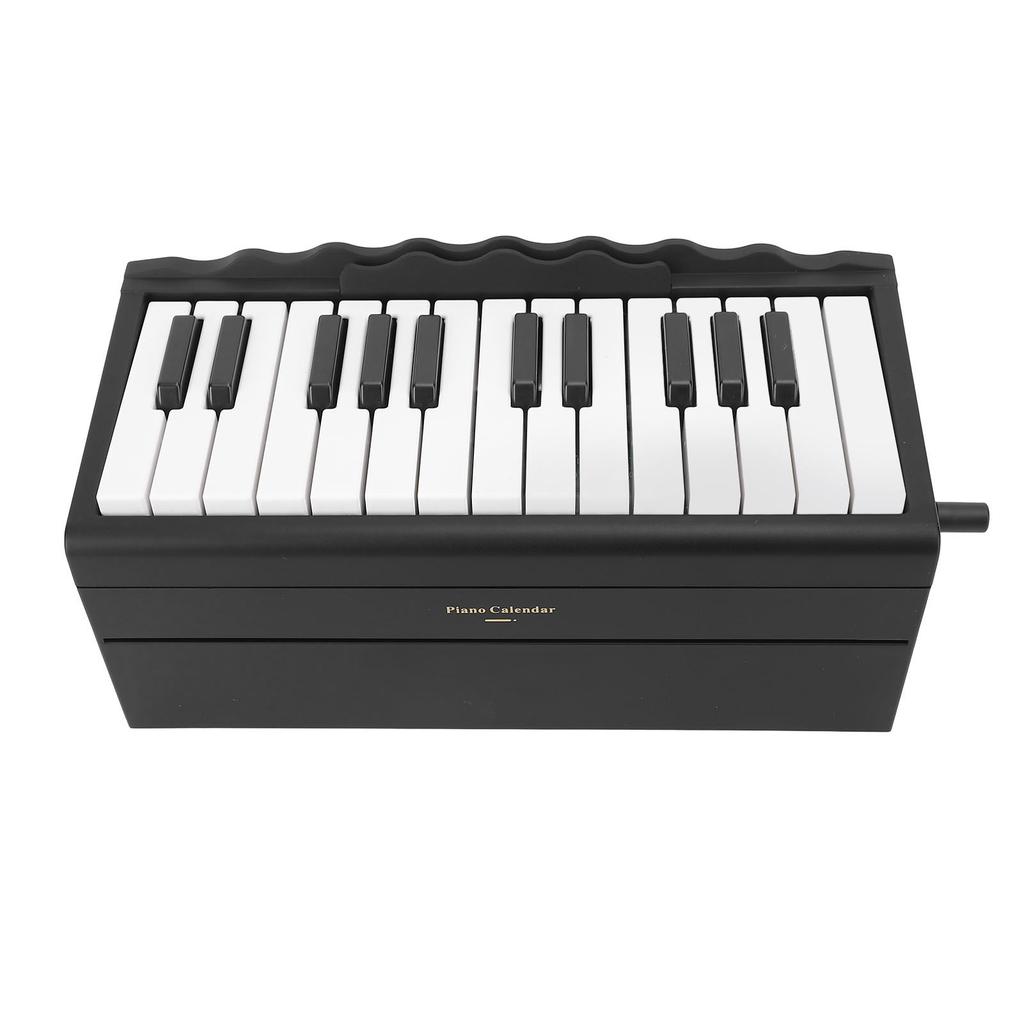 Playable Piano Calendar with 27 Cards 25 Keys Adjustment Volume 1000mAh Rechargble Hand Crank 2025 Desk Calender