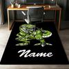 Custom Name Dinosaur Printed Carpet,Rug for Office Chair Living Room Bedroom Kitchen Room Decor Gifts.