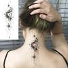 1 Blatt Totenkopf Schmetterling Rose Temporäre Tattoos Für Frauen Männer Hände Fuß Nacken,Temp Fake Tattoo Aufkleber Langanhaltend Wasserdicht