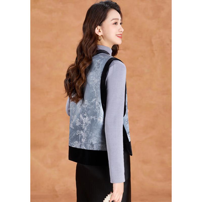 Kebell New Chinese Style Patchwork Sleeveless Vest