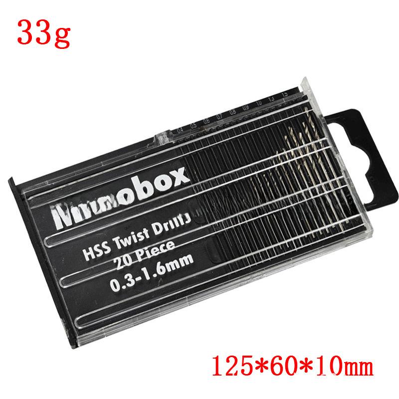 

Набор из 20 мини-сверл из быстрорежущей стали с пластиковым футляром