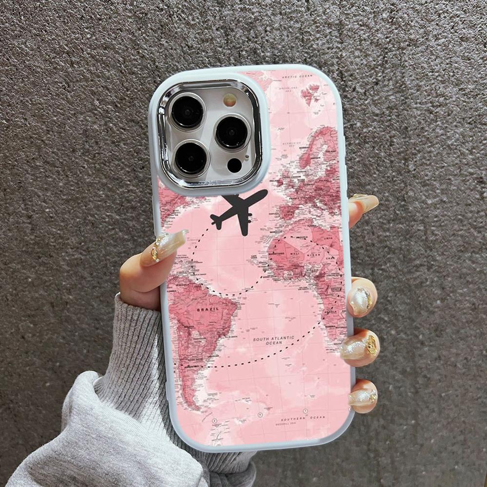 Мягкая задняя крышка N90 Maps art design для Samsung S23 Plus S24 Ultra A54 A14 iPhone 16 — фото 10