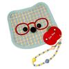 Cartoon Animal Animal Shaped Palm Fan Cattail Woven Handheld Fan Cattail Hand Fan  Photo Prop