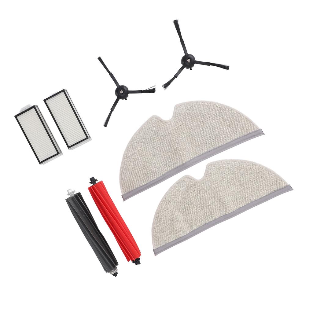 2 Pack Replacement Parts for Roborock Q8 Max Vacuum Cleaner Main Brushes Side Brushes Filters Mop Cloths Robot Vacuum
