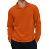 Men's Casual Retro Small V-neck Long-sleeved Top