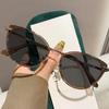 Oversized Cat-Eye Myopia Sunglasses Unisex High-Definition Minus Diopter Eyeglasses Grey Lenses Outdoor Shades Eyewear