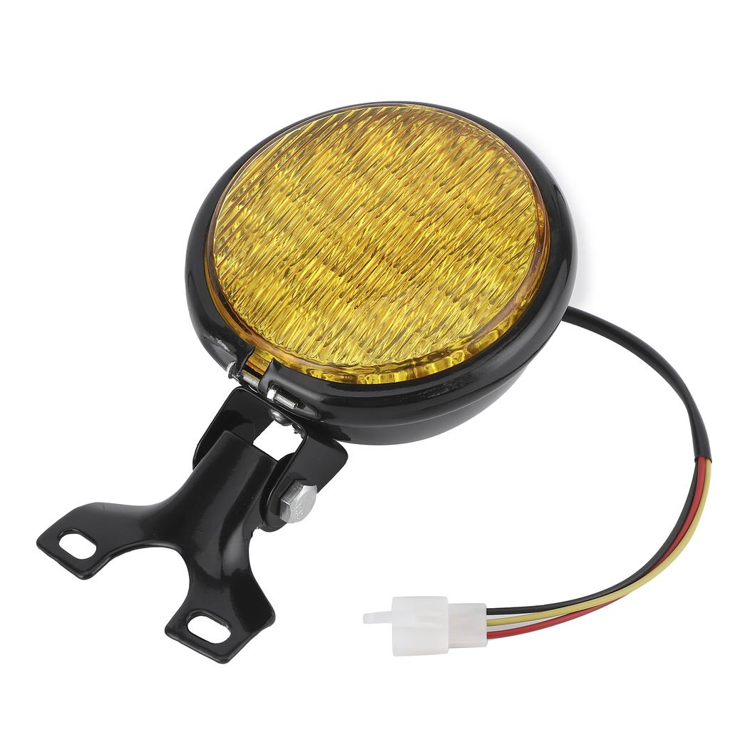 LED Scheinwerfer Fernlicht Abblendlicht Gelbe Linse Wasserdichter LED Scheinwerfer Universell für 12V Motorrad