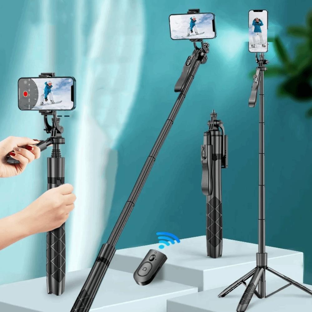 1.53m Telescopic Selfie Stick Adjustable Selfie Stick Tripod Bluetooth Selfie Stick  Travel