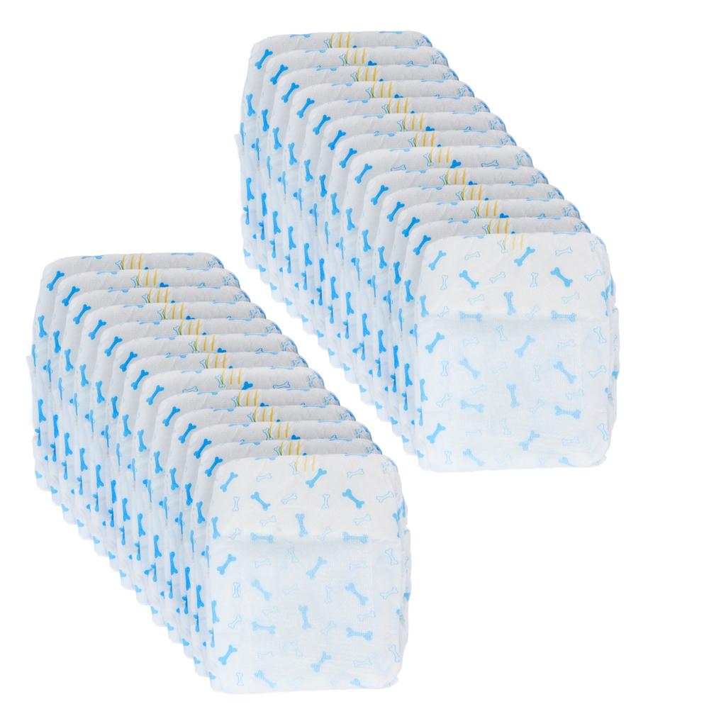 Male Dog Diapers Bamboo Charcoal Deodorization Pet Disposable Belly Wrap Bands with Leaking ProtectionXS. 26pcs