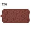 Fondant Cake Decoration Button Silicone Mold, Food Grade Non Stick Chocolate Candy Making Casting Shape Baking Mold Tray, Flexible Easy Release