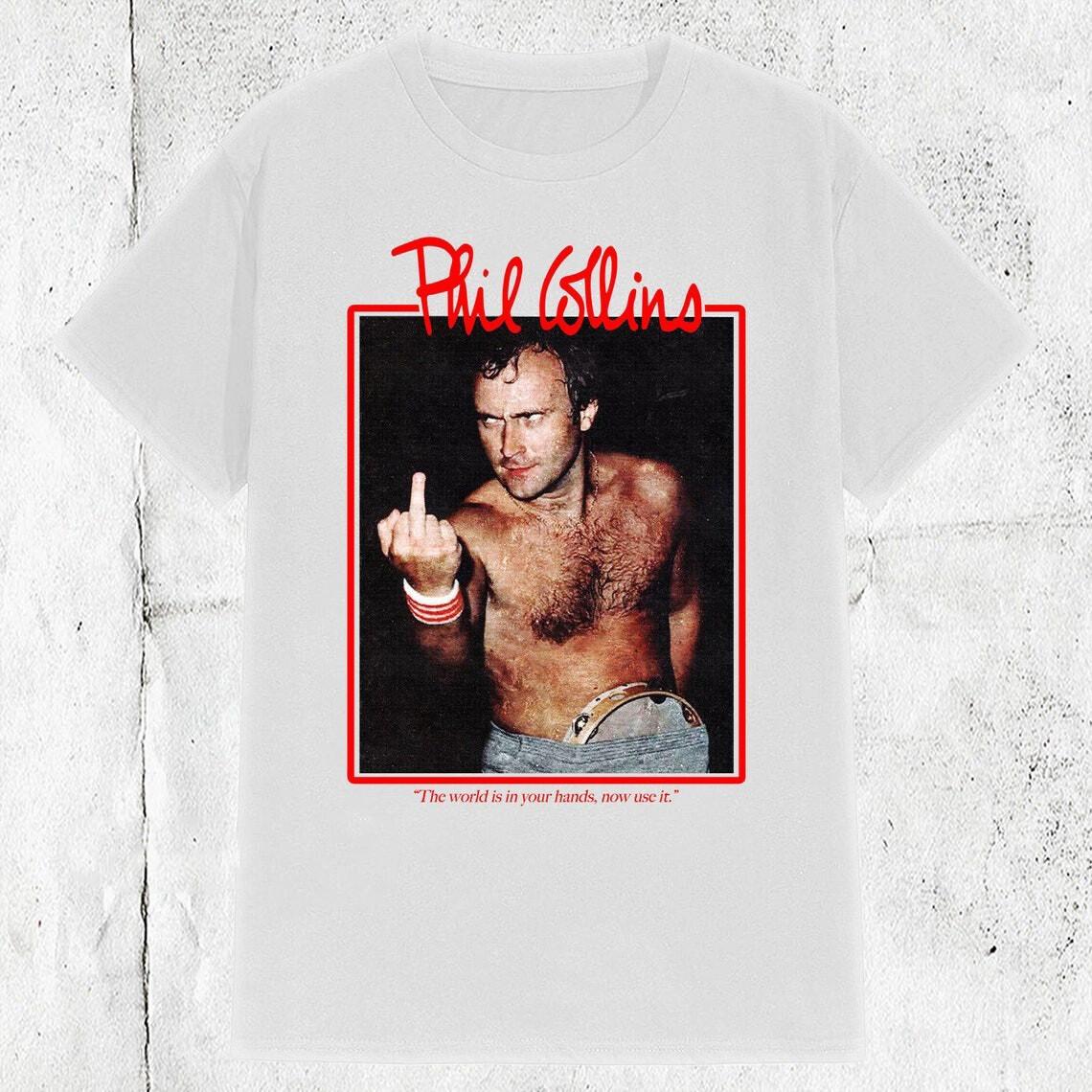 Collection Phil Collins Gift Funny All Size Tee C59.159 S разноцветный