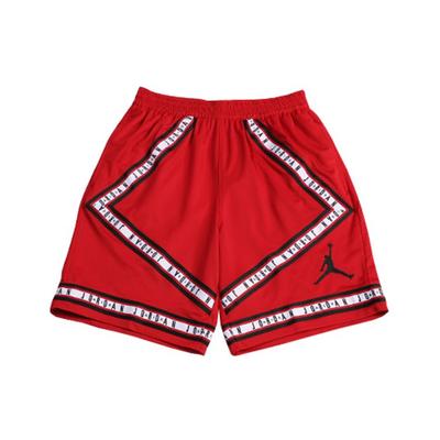 Calções de Basquetebol Largos de Cintura Média Dri-Fit Air Masculinos Parte Inferior Vermelho AJ1109-687