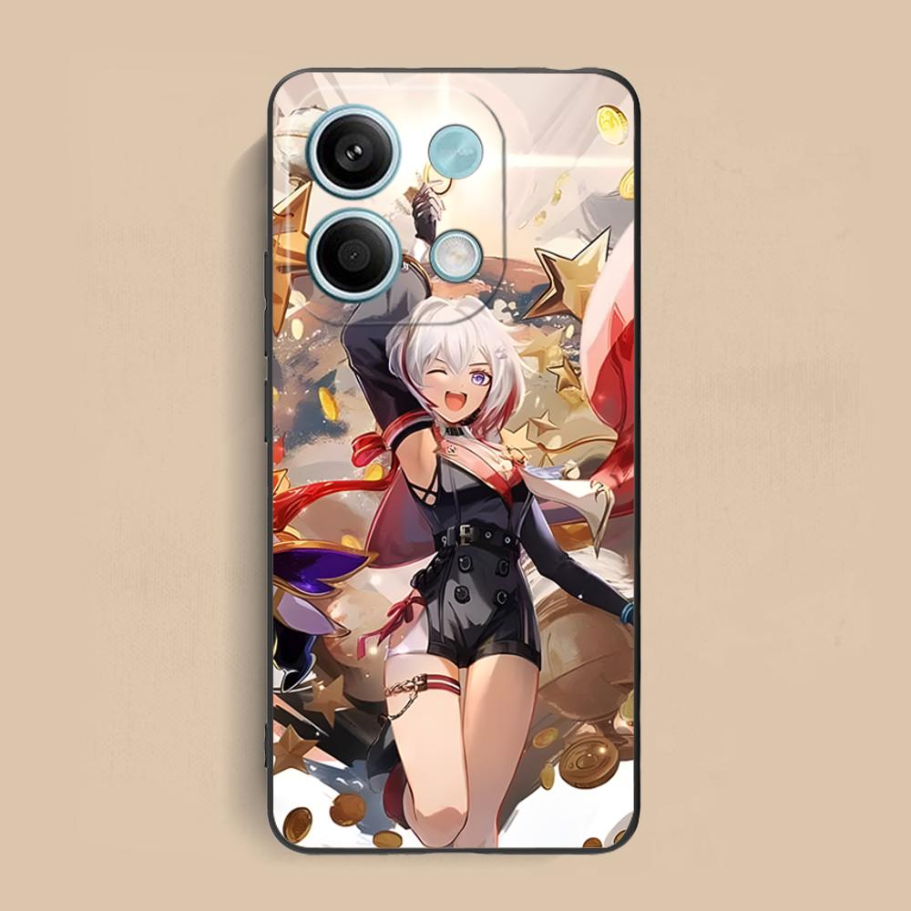 HSR Topaz Matte TPU Mobile Phone Case for Xiaomi Redmi Note 14 13 12 11 S Pro Plus 4G 5G Colorful Printing Cover