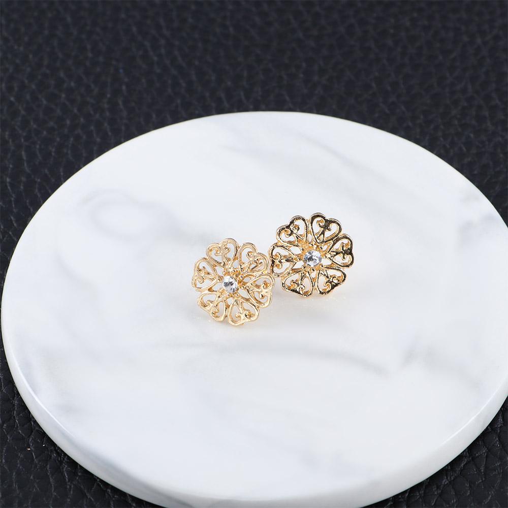 For Women Hollow Flower Simulated Pearl 6 Pair/Lot Stud Earrings Jewelry Accessories Earring Sets