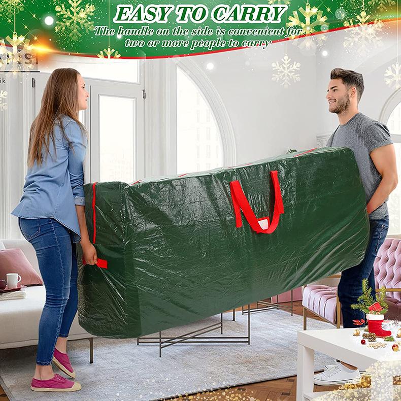 Foldable Christmas Tree Bags PE Christmas Tree Storage Bag Xmas Decoration Wreath Bag To Store Christmas Tree Garland Orangnizer
