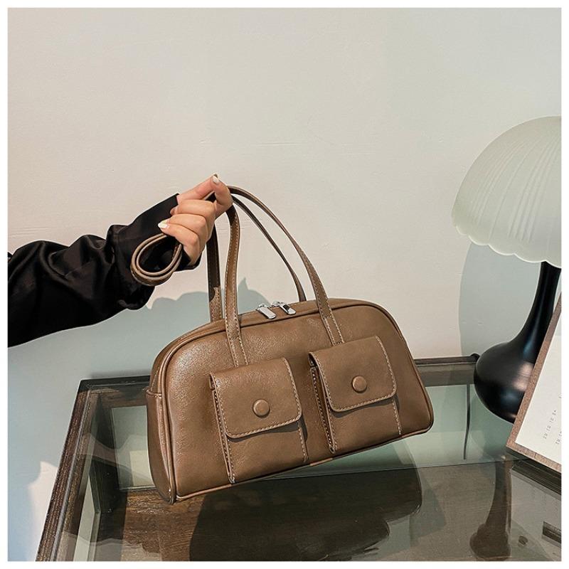 Fashion Multi-pocket Bag Women's Autumn and Winter New Retro Armpit Bag Commuter Shoulder Bag