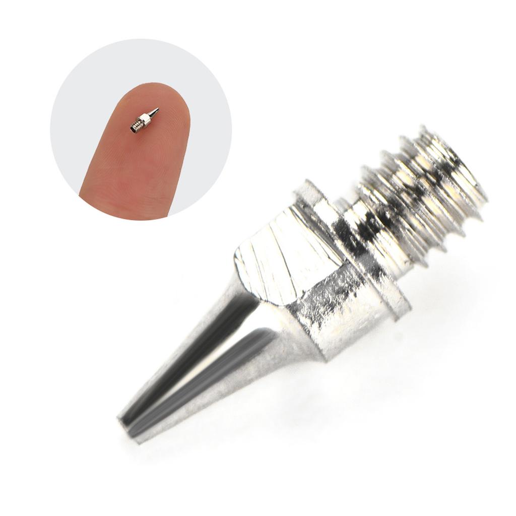 5pcs Airbrush Nozzle Accessories Painting Machine Gravity Feed Part Fluid 0.5mm