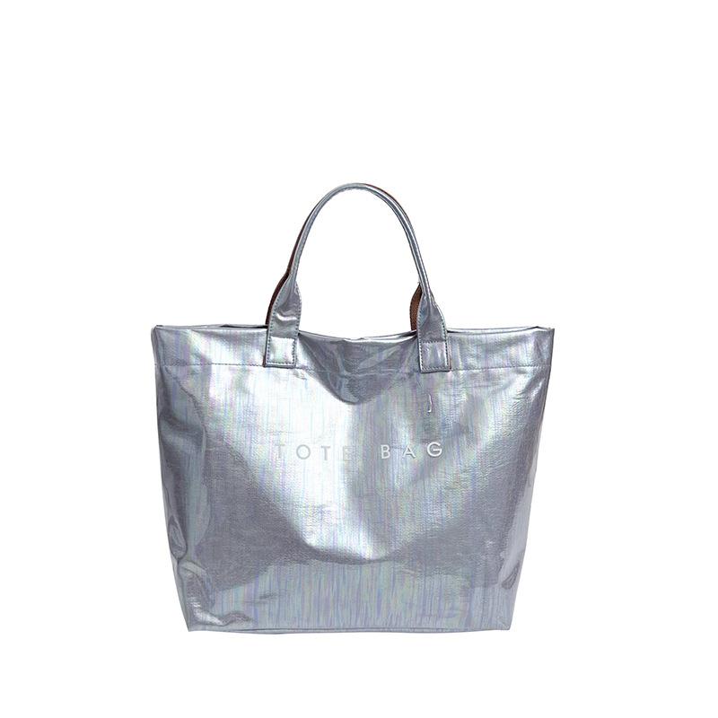 High End New Arrival Women Fashion Handbag Large Capacity Multifunctional Tote Bucket Bag Casual Commute Versatile Laser PVC Bag