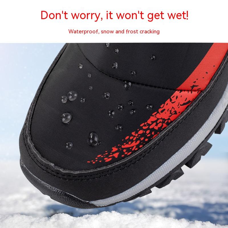 Thickened Childrens Boots Crampon Non Slip Warm Medium Snow Boots Winter Casual Waterproof Cotton Shoes Boys Girls