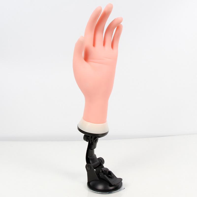 Bendable Nail Art Practice Hand with Adjustable Fingers