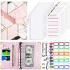 PU Ringband Budget Planner met Stickers - A6 Contanten Envelop Notitieboek