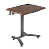 Stehschreibtisch, Höhenverstellbarer mobiler Steh-Sitz-Schreibtisch mit kippbarer Tischplatte, 715 x 525 mm Kleiner Computer-Sitz-Steh-Arbeitsplatz, 15 kg Tragfähigkeit,