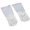 1 Pair Antifreeze Gloves 45cm Long Cowhide Work Gloves for Liquid Nitrogen Dry Ice Handling High and Low Temperature