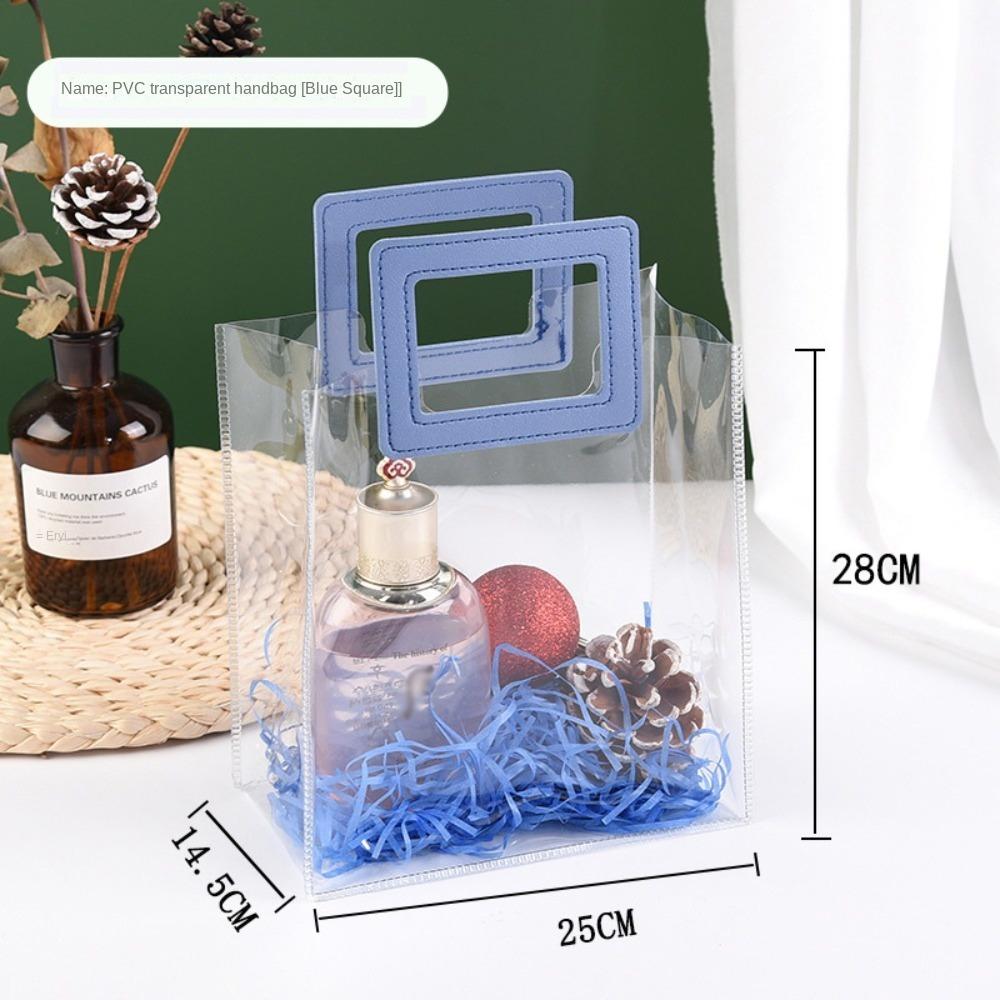 Transparent Clear Tote Bag PVC Waterproof Storage Bag Brand New Transparent Shopping Bags