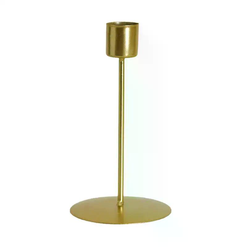 2 Sizes European Style Metal Candle Holders Simple Golden Wedding Decoration Bar Party Living Room Decor Home Decor Candlestick