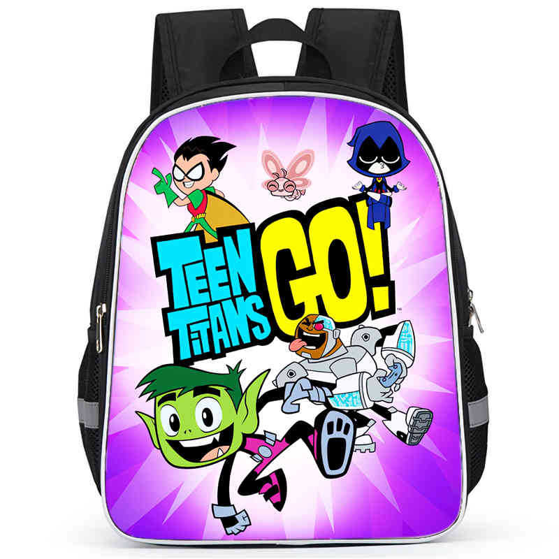 Teentitansgo Bag High Definition Printing Multifunctional Lightweight Backpack