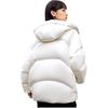 Li Ning Sports Lifestyle Series Zipper Cardigan Stand Collar Hooded Down Jacket Unisex Outerwear Off-White AYMS378-1