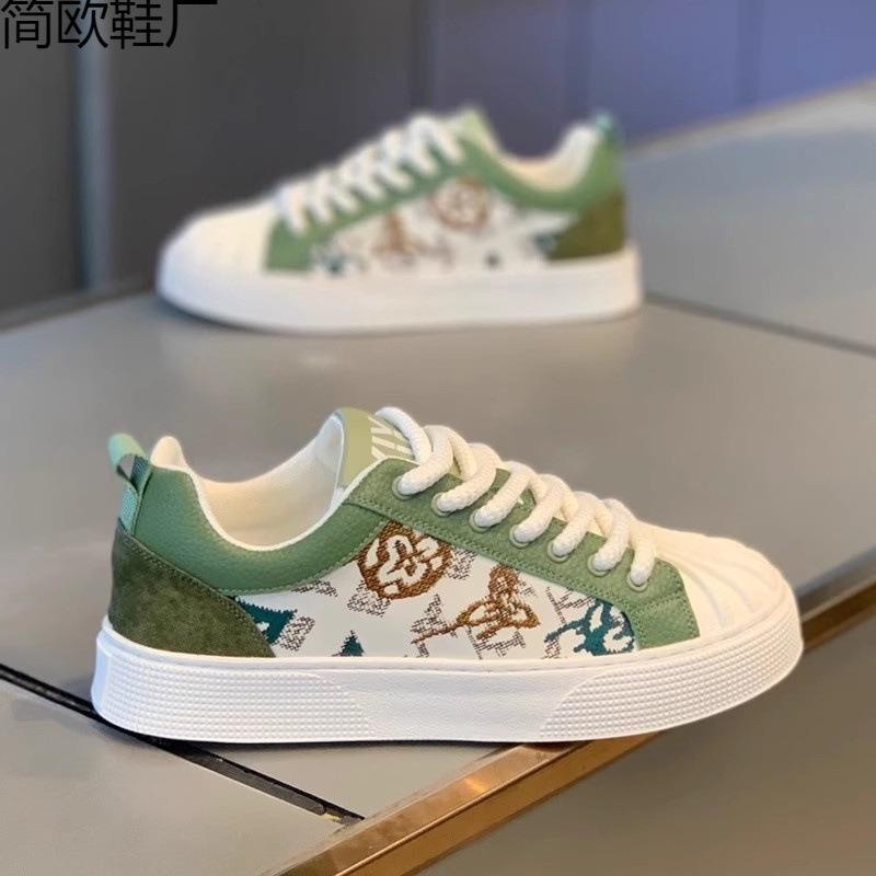 Shell Head Men's Shoes Summer Casual Student Versatile Flat Baseplate Shoes Trendy Brand Senior Sense of Sports