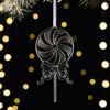 Durable Acrylic Hanging Decors Faux Crystal Christmas Ornaments, Clear Reindeer/Bell/Wreath/Wine Glass Winter Modern Holiday Ornament Collection