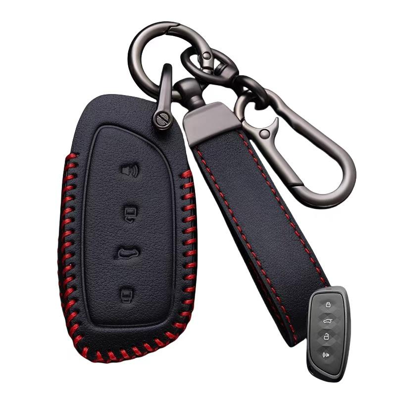 Fashion Leather Car Key Case Shell Auto Keychain For Haval Jolion H9 F7 F7X F7H H6 H2 H8 H3 H4 H1 H5 H7 F5 M4 M6 H6-Coupe
