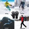 Winter Full Fingers Thermal Gloves Lining Windproof and Waterproof Cycling Gloves Motorcycle Ski Touch Screen Fleece Glove