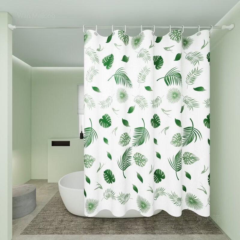 LIEI PEVA Waterproof Anti-Mildew Shower Curtain
