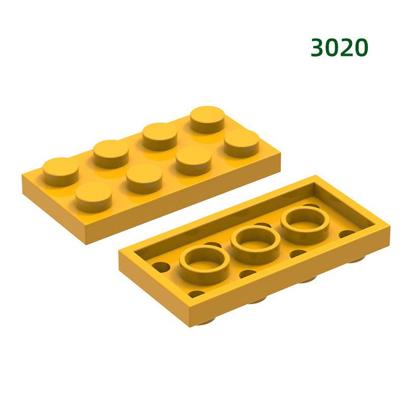 WANGE 4*2 Building Blocks 85Pcs Small Compatible Bricks 8-Hole Low Elements Accessories MOC DIY Bulk Kids Toy No.3020