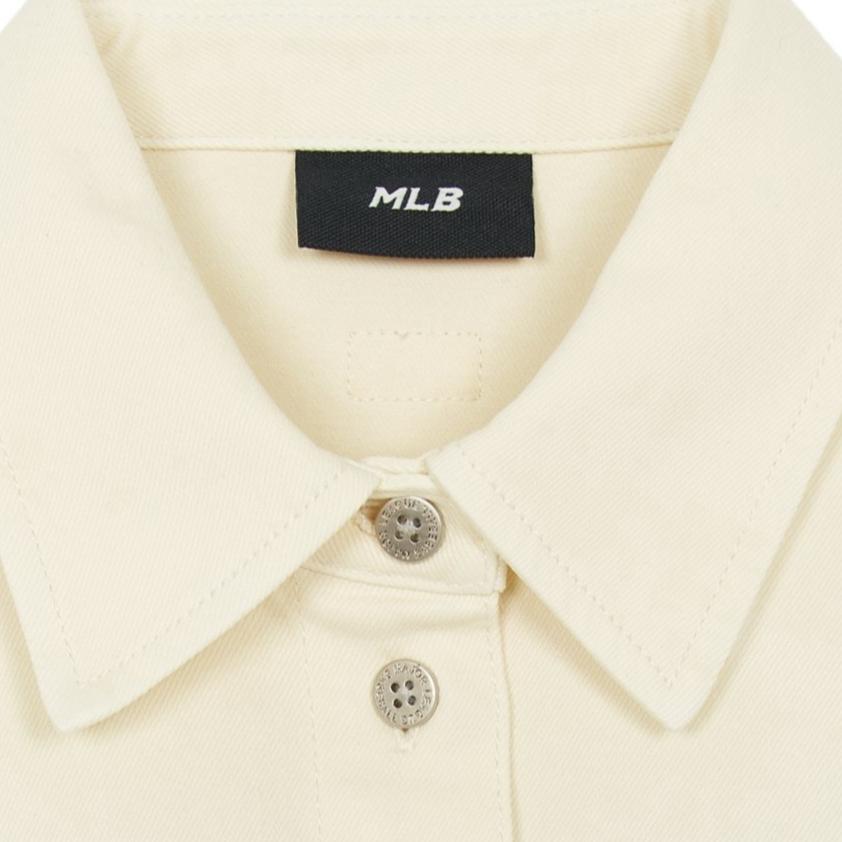 MLB Skin-Friendly Versatile Fashionable Trendy Denim Jacket Women jackets 3FDRV0154-07CRS