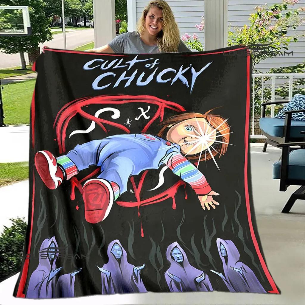 Horror movie Cult of Chucky printing blanket warm blanket soft and comfortable blanket Home travel blanket birthday gift