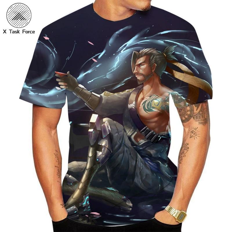 Cool Men s 3D Digital Printing T-Shirt Casual Loose Large Size Couple Short Sleeve Crew Neck T-Shirt Men S
