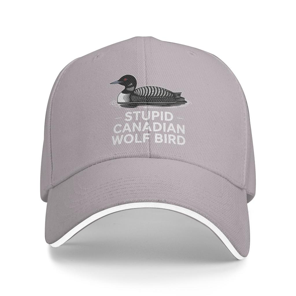 Stupid Canadian Wolf Bird Humor Baseball Cap  Trendy Hip Hop Hats Summer Unisex Men Outdoor Sports Snapback Cap