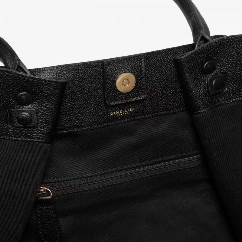Demellier Torba Tote ze Skóry w Kształcie Skrzydła Damska Duża Pojemność Crossbody na Ramię Miękka Pełnoziarnista Skóra Bydlęca Magnetyczna