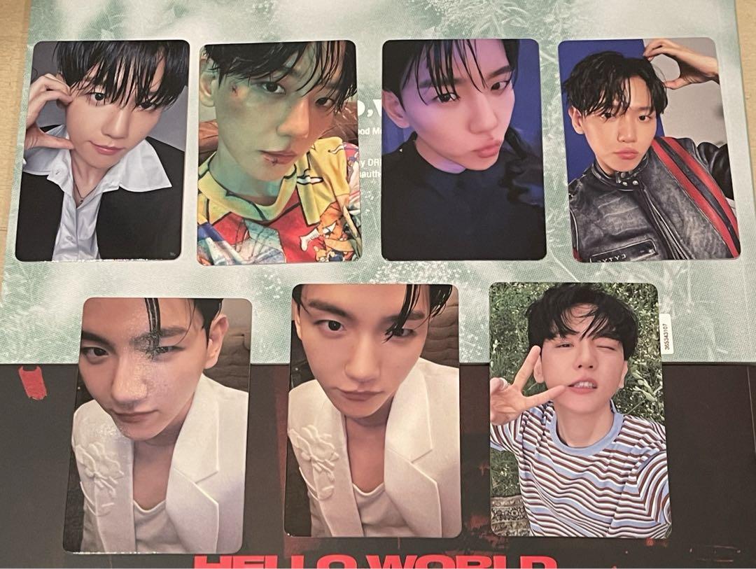

[USED] Baekhyun HELLO.WORLD trading card set of 7