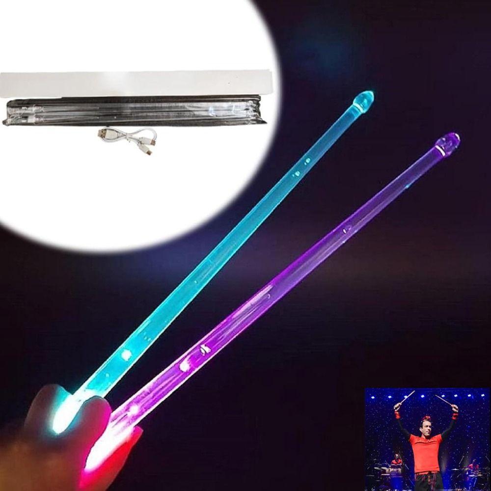 

з перемикачем зарядки Lumious Drumstick 15 світлодіодних барабанних паличок зі зміною кольору